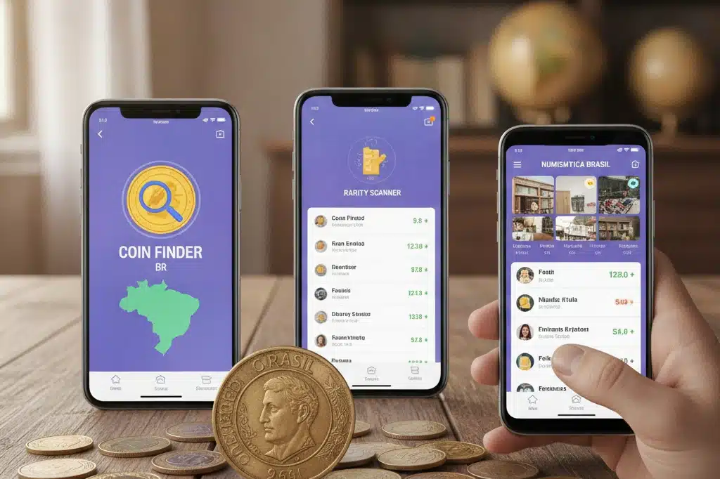 Aplicativos Grátis que Ajudam a Encontrar Moedas Raras no Brasil