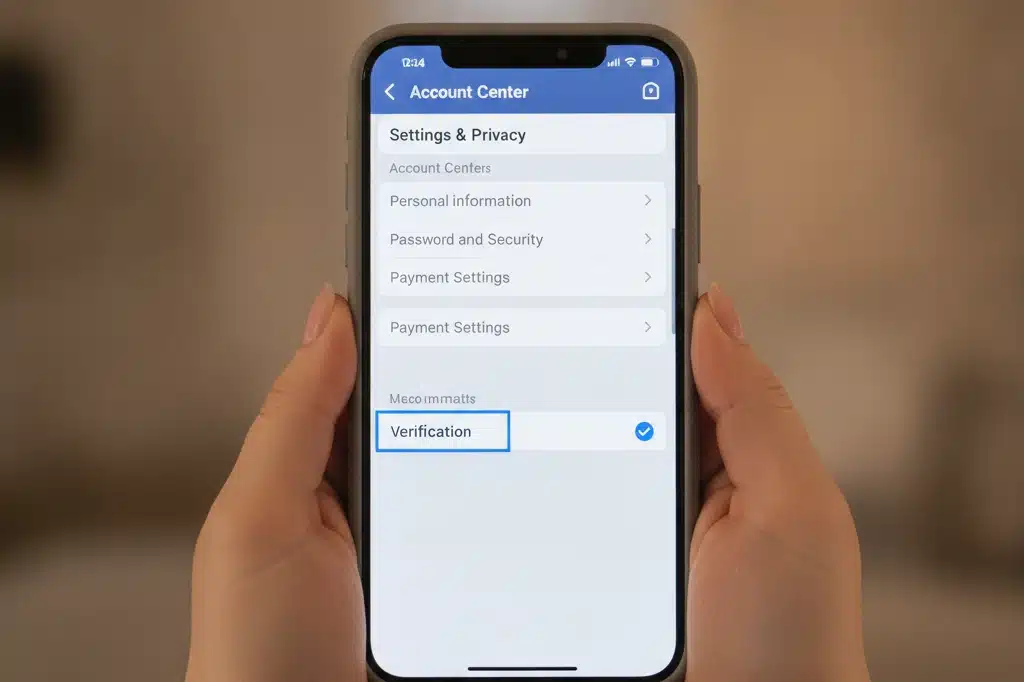 Como usar apps Meta para ativar a verificação de conta no Facebook