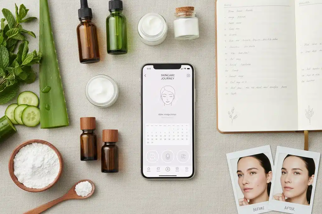 Aplicativos para monitorar receitas caseiras de cuidados com a pele